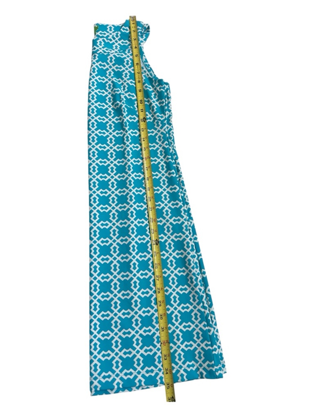 Katherine Way Turquoise Geo-Print Sleeveless Mini Dress Size XS - Picture 4 of 8